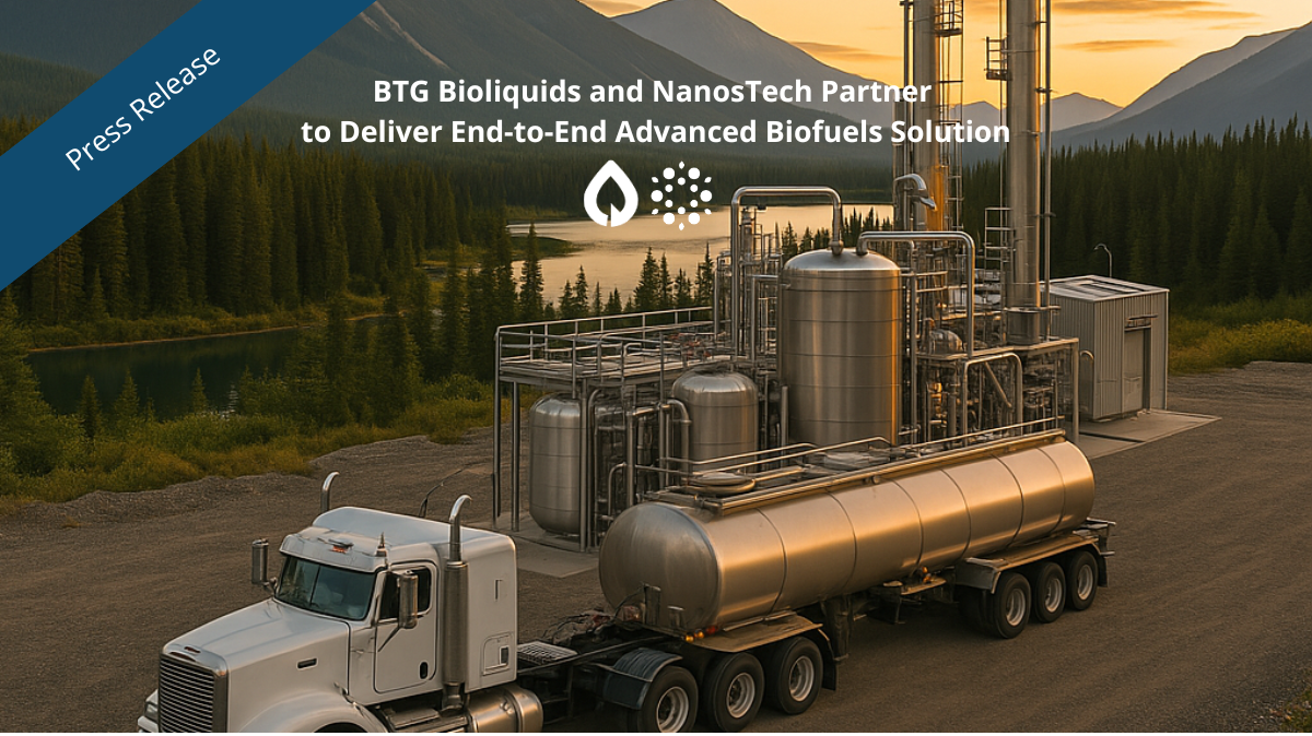 BTG Bioliquids and NanosTech partnership